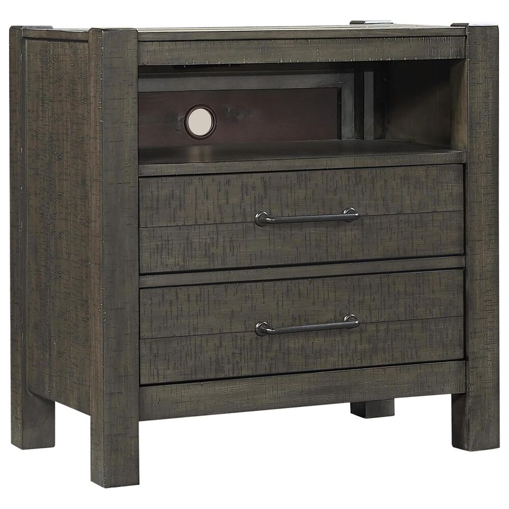 Riva Ridge Mill Creek 2 Drawer Nightstand in Carob, , large