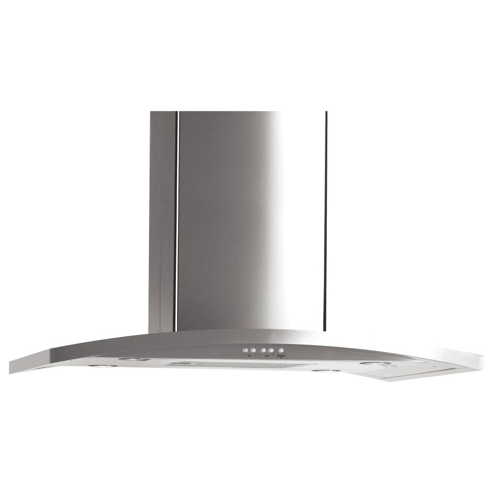GE Profile 36" Island Mount Chimney Range Hood in Stainless Steel, , large