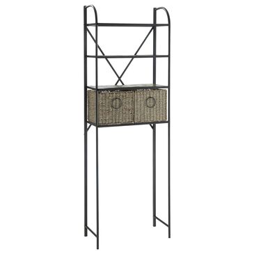 4D Concepts Windsor Space Saver with Baskets in Black, Slate and Natural, , large
