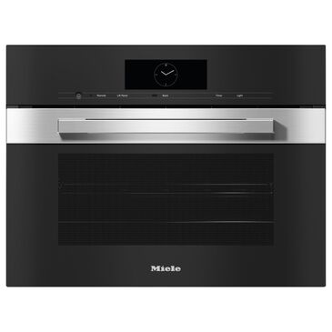 Miele PureLine 24" Combi-Steam Smart Single Electric Wall Oven with Convection in Stainless Steel, , large