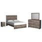 Ashley Ralinksi 4 Piece Queen Bedroom Set in Gray, , large