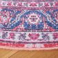 Safavieh Serapi 6"7" Round Navy and Red Area Rug, , large
