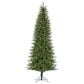 The Gerson Company 7.5" Pre-Lit Artificial Natural Cut Narrow Northern Spruce with White Lights in Green, , large