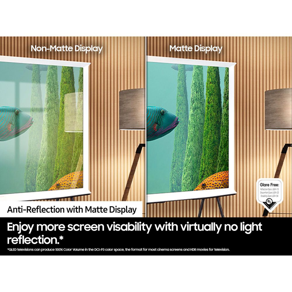 Samsung 55&quot; Class 4K The Serif QLED TV in Cloud White - Smart TV, , large