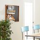 Maple and Jade 23" Magazine Rack Holder in Brown, White and Grey, , large