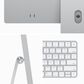 Apple 24-inch iMac with Retina 4.5K display: Apple M3 chip with 8 core CPU and 10 core GPU, 512GB SSD - Silver, , large