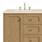 James Martin Vanities Laurent 60" Double Bathroom Vanity in Light Natural Oak with 3 cm Eternal Marfil Quartz Top and Rectangular Sinks, , large