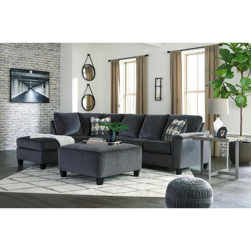 Ashley Abinger Oversized Accent Ottoman in Smoke, , large