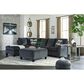 Ashley Abinger Oversized Accent Ottoman in Smoke, , large