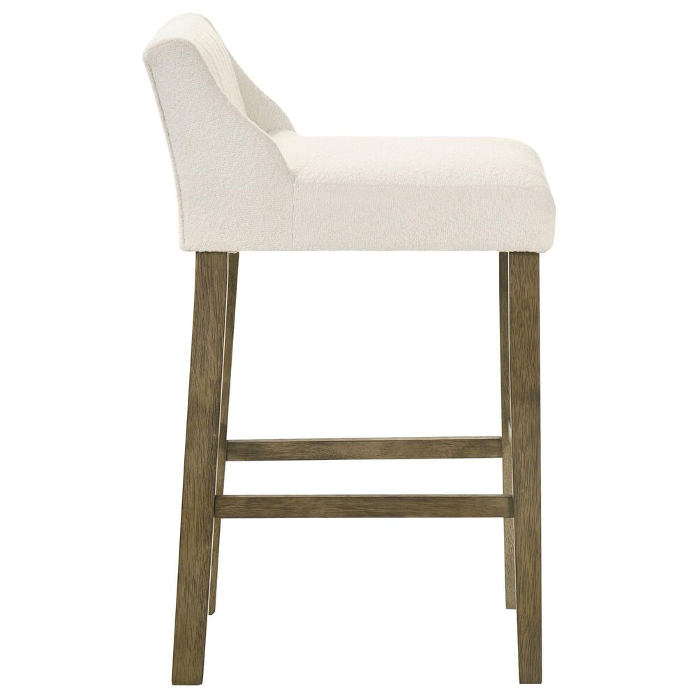 Armen Living Fauna Bar Height Stool in Putty Brown, , large