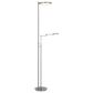 Cal Lighting Circa Torchiere Floor Lamp in Matte Satin Nickel, , large