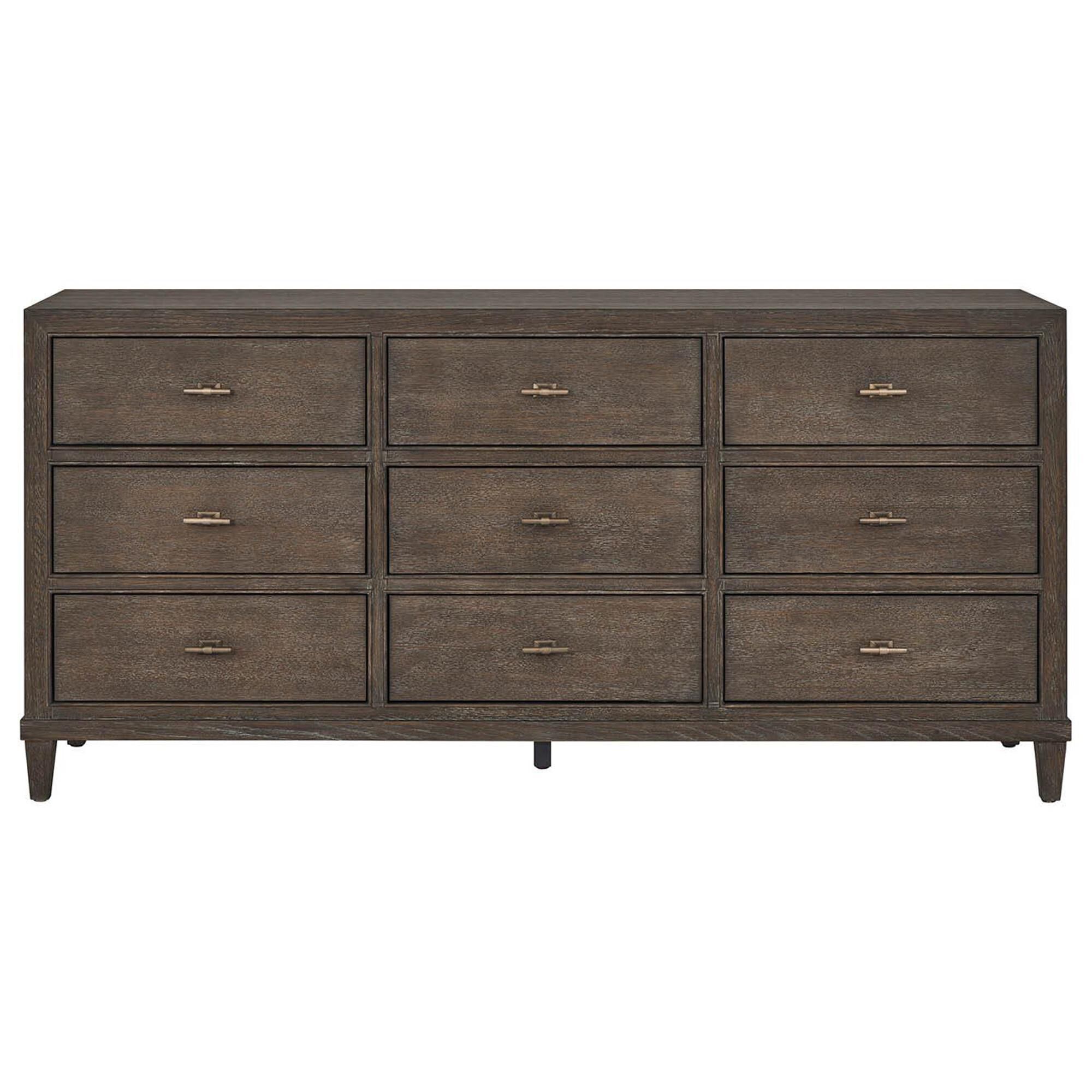Furniture Worldwide Montclair 9 Drawer Dresser Only in Cocoa