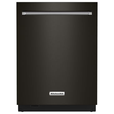 KitchenAid 44 dBA Built-In Bar Handle Dishwasher with FreeFlex 3rd Rack and Top Control in Black Stainless Steel, , large