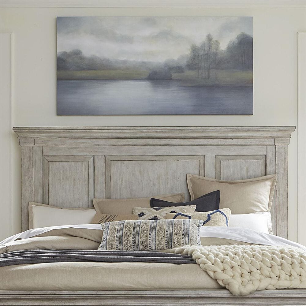 Belle Furnishings Heartland King Panel Bed in Antique White, , large