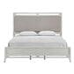 Davis International Solitude King Panel Bed in White Rub Through Finish, , large