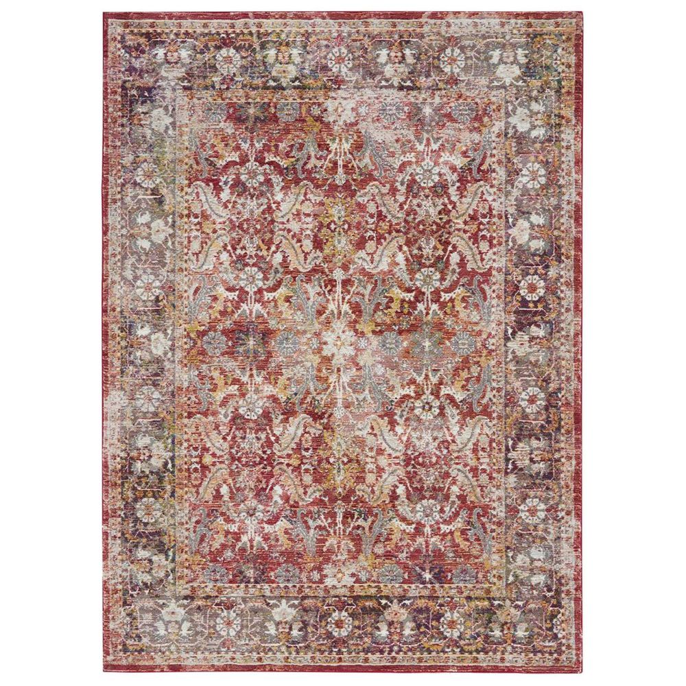 Nourison Ankara Global ANR02 2" x 4" Red Runner, , large