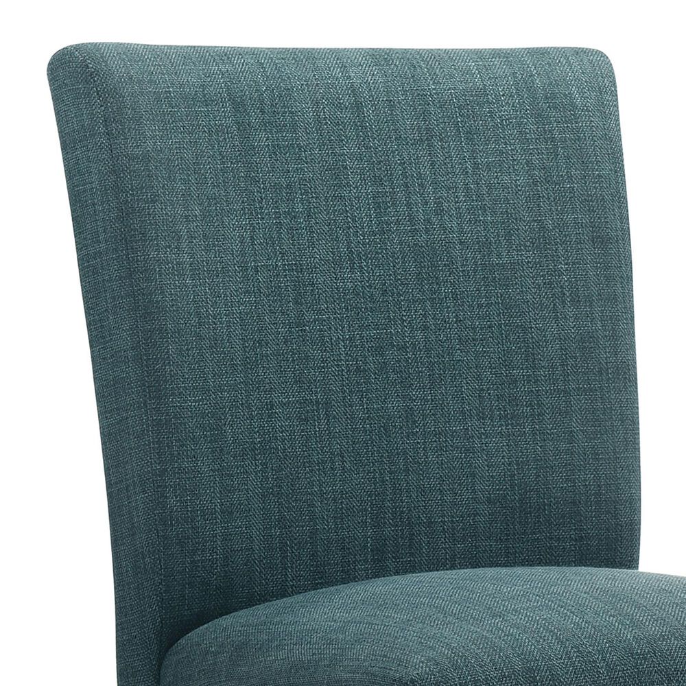 Coaster Paxton Counter Chair with Teal Blue Upholstery in Warm Brown, , large