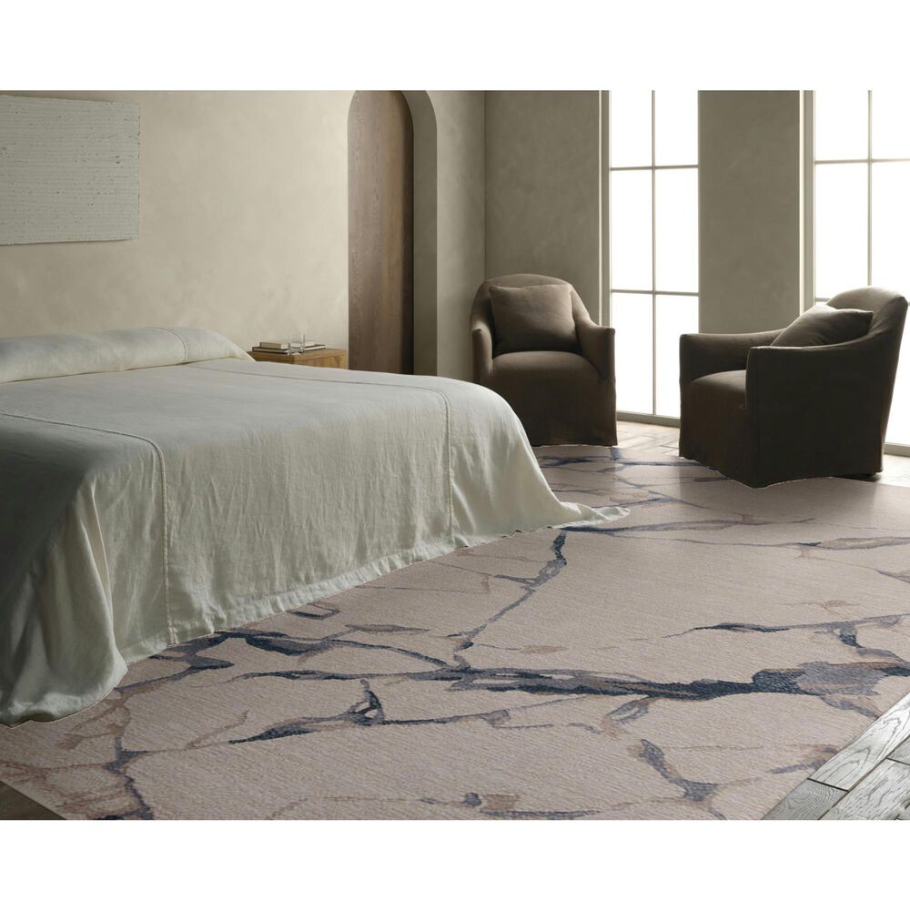 Jaipur Fragment Shattered Blue and Gray 13' x 18' Area Rug, , large