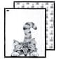 Pavilion Animal Antics Cat Royal Plush Blanket in White, , large