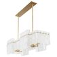 Cyan Othello Chandelier in Aged Brass, , large