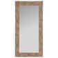 Howard Elliott Burled Rectangular Wall Mirror in Brown, , large