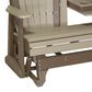 Amish Orchard 5" Adirondack Glider in Weatherwood and Chestnut, , large