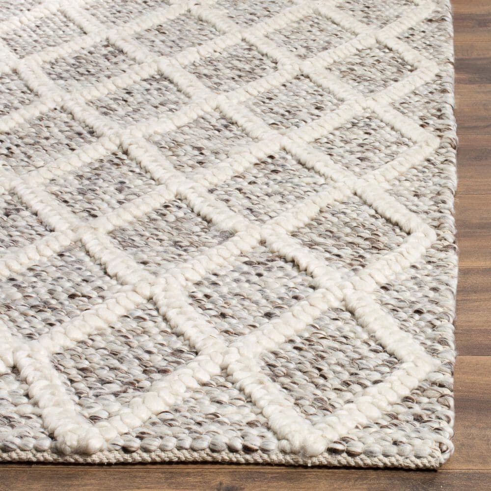 Safavieh Natura NAT711A 5&#39; x 8&#39; Ivory and Stone Area Rug, , large