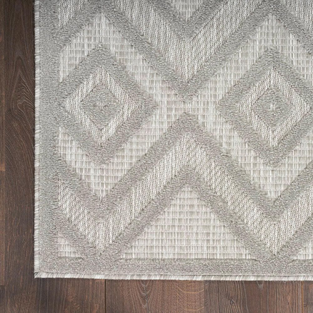 Nourison Versatile 9&#39; x 12&#39; Silver Grey Indoor/Outdoor Area Rug, , large
