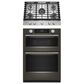 KitchenAid 2-Piece Kitchen Package with Black Ore 30" Smart Combination Wall Oven and Stainless Steel 30" Gas Cooktop, , large