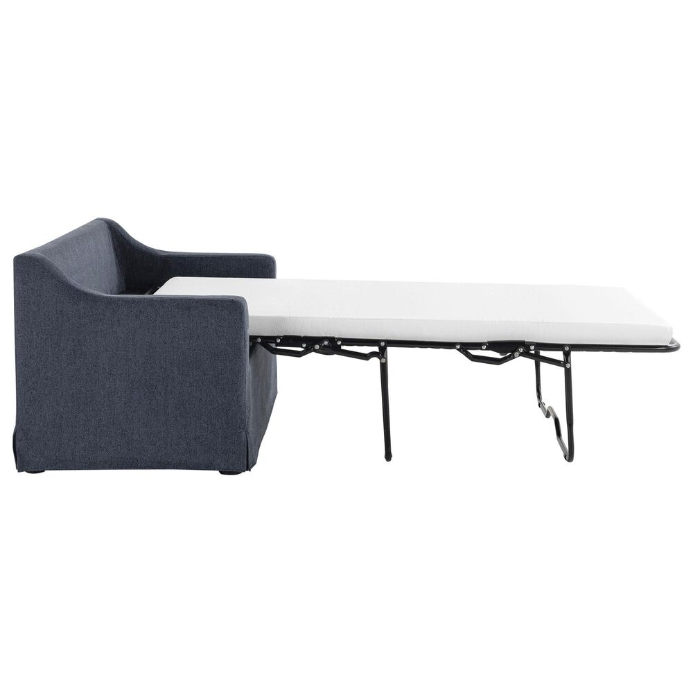 Lifestyle Solutions Harper Twin Convertible Sleeper Loveseat in Navy, , large