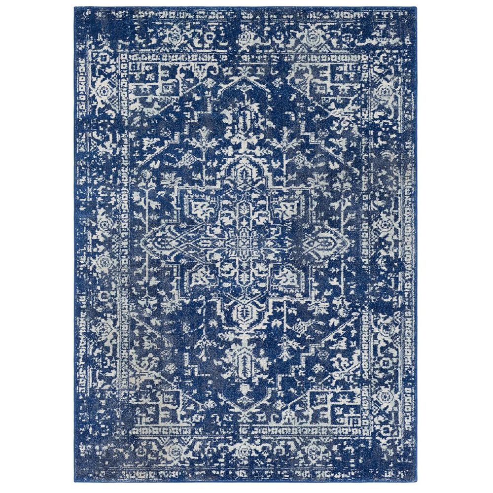 Surya Harput HAP-1022 2" x 3" Blue, Teal and Charcoal Runner, , large