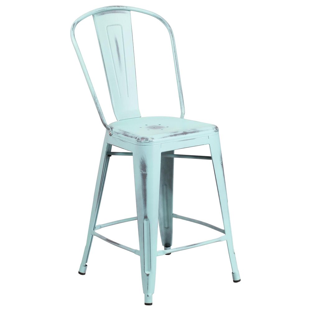 Flash Furniture 24" Counter Stool in Blue, , large
