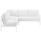 Linon Home Decor Holland 2-Piece Outdoor Sectional Sofa in White, , large