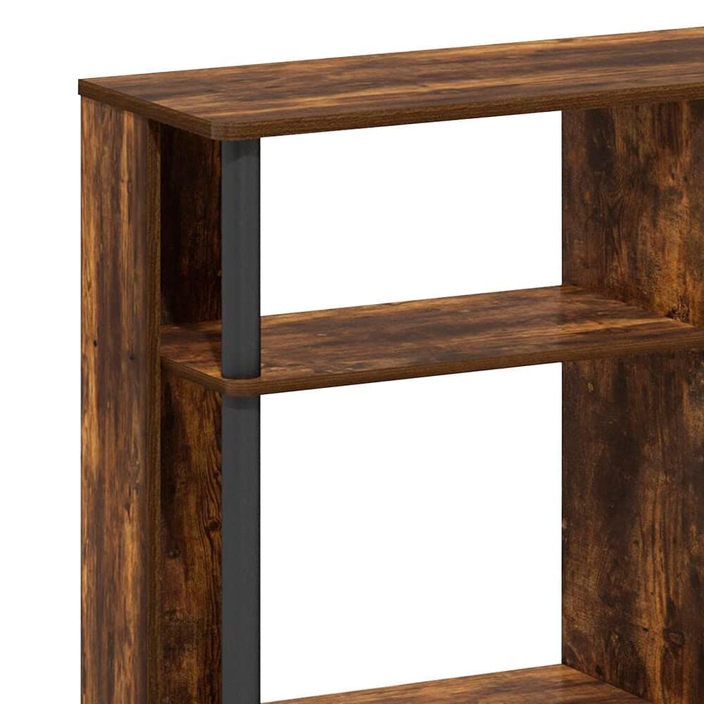 HOMLUX 58" TV Stand in Amber Pine and Black, , large