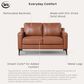 Lifestyle Solutions Fletcher Stationary Loveseat in Brown, , large