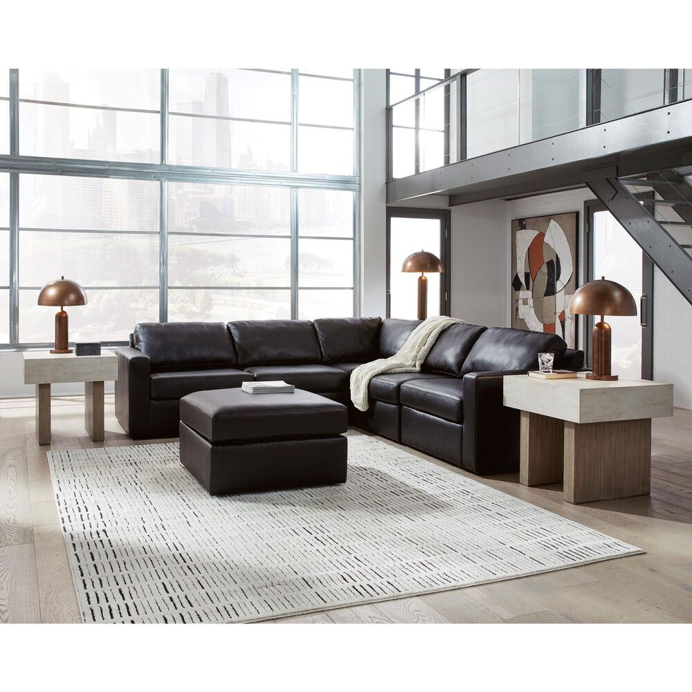 Ashley ModMax II Accent Ottoman in Black, , large