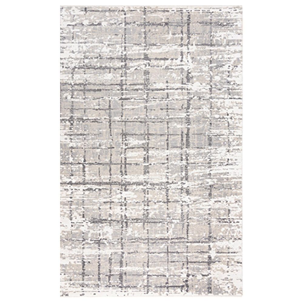 RIZZY Couture 8" x 10" Ivory and Gray Area Rug, , large