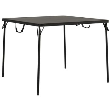 DHP 38.5" Fold-in-Half Card Table with Handle in Black, , large