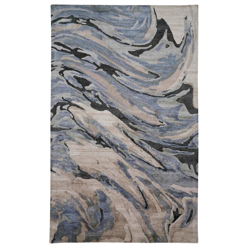 Feizy Dryden 8" x 10" Blue and Gray Area Rug, , large