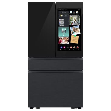 Samsung 28.6 Cu. Ft. Bespoke 4-Door French Door Refrigerator with AI Family Hub+ & AI Vision Inside in Charcoal Glass and Black/Charcoal, , large