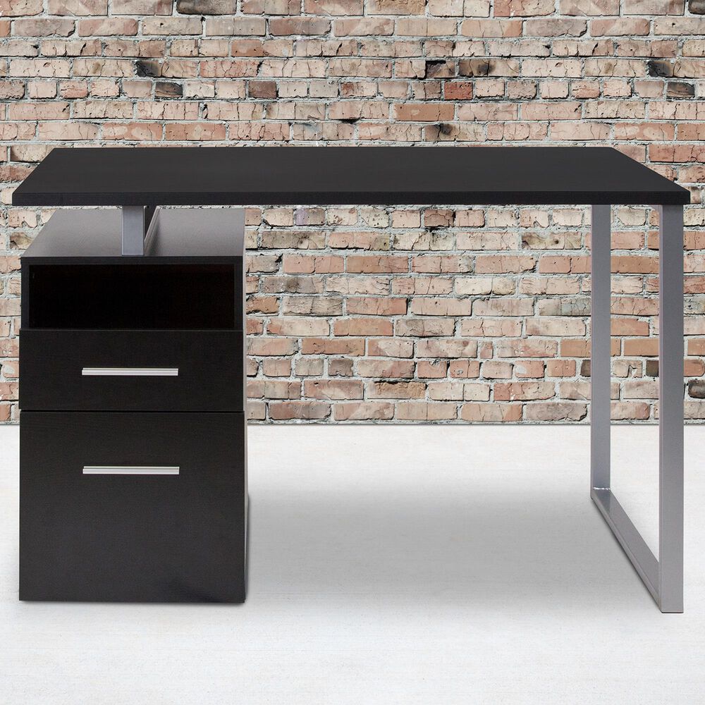 Flash Furniture Harwood Desk in Brown, , large