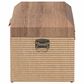 Baxton Studio Kande Storage Trunk with Hinged Top in Light Brown, Walnut and Bronze, , large