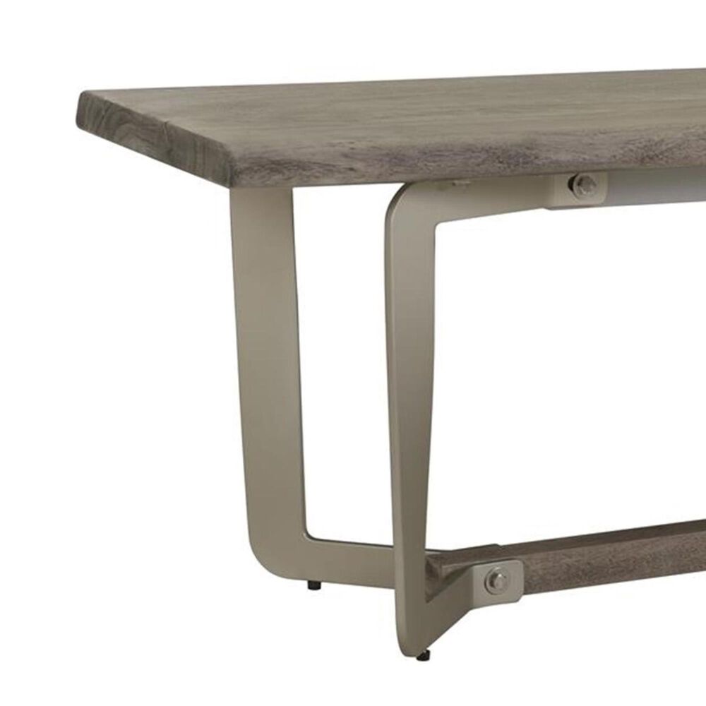 Shannon Hills Waverley Live Edge Bench in Sandblasted Gray Nebraska Furniture Mart