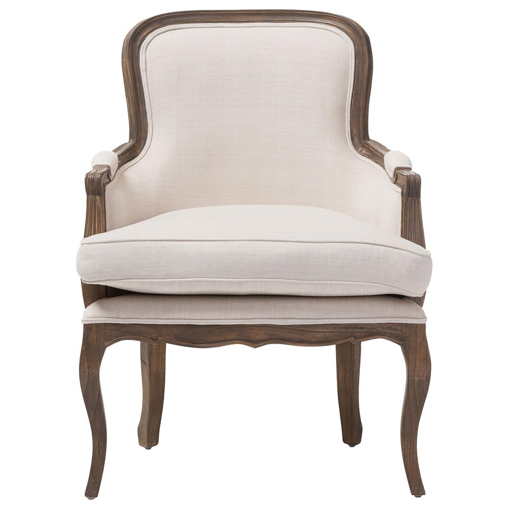Baxton Studio Napoleon Accent Chair in Beige, , large