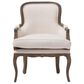 Baxton Studio Napoleon Accent Chair in Beige, , large