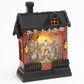 The Gerson Company 10" Lighted Spinning Water Globe Haunted House in Black and Orange, , large