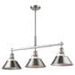 Golden Lighting Orwell 3-Light Linear Pendant in Pewter, , large