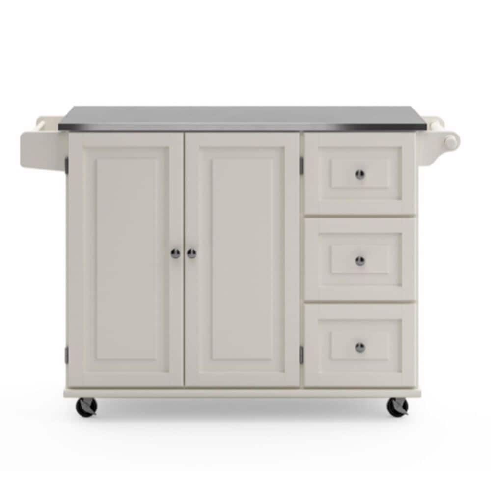 Homestyles Dolly Madison Kitchen Cart in Off-White, , large