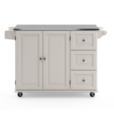 Homestyles Dolly Madison Kitchen Cart in Off-White, , large