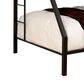Furniture of America Francis Twin XL Over Queen Bunk Bed in Black, , large